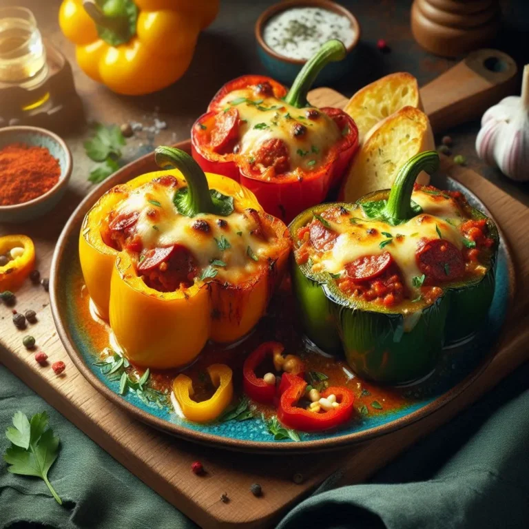 Chorizo Stuffed Bell Peppers