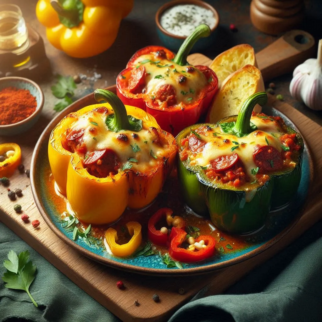 Chorizo Stuffed Bell Peppers