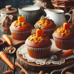 Carrot Cake Vegan Muffins