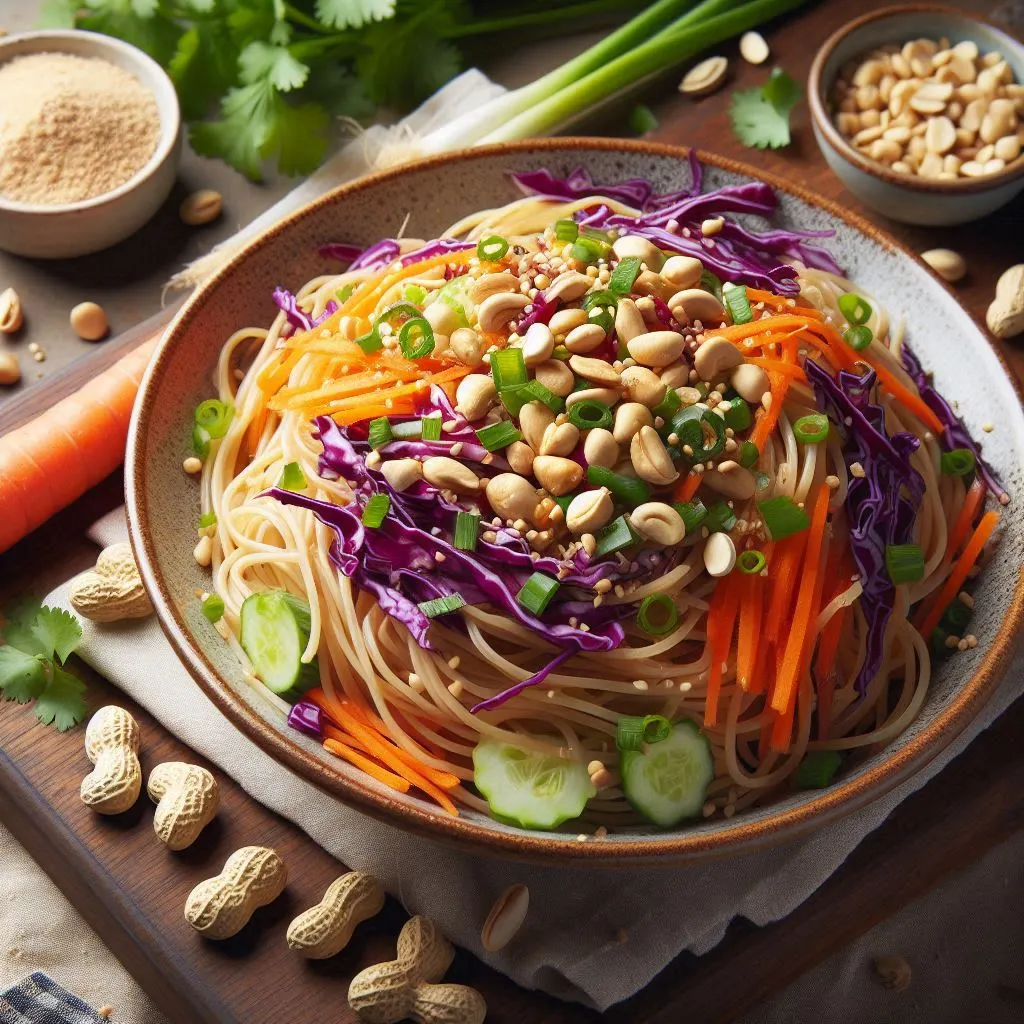 Cold Peanut Noodle Salad