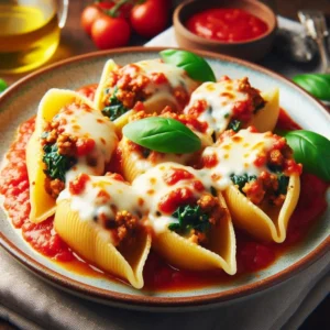 Stuffed Shells With Ground Beef