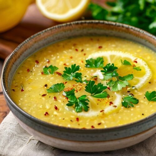 Lemon Rice Soup Recipe